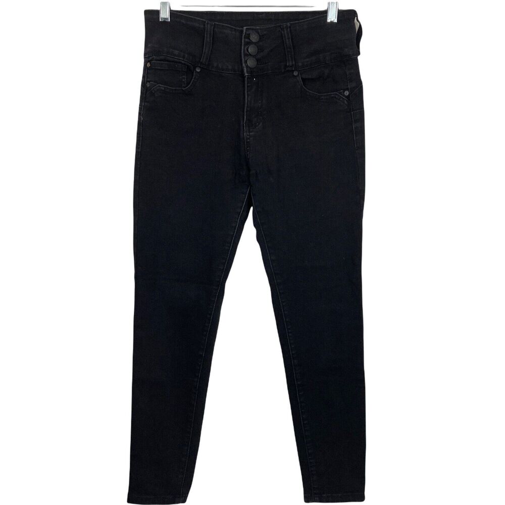 Enjean Denim Company Jeans Womens Black Stretch Juniors Size 7